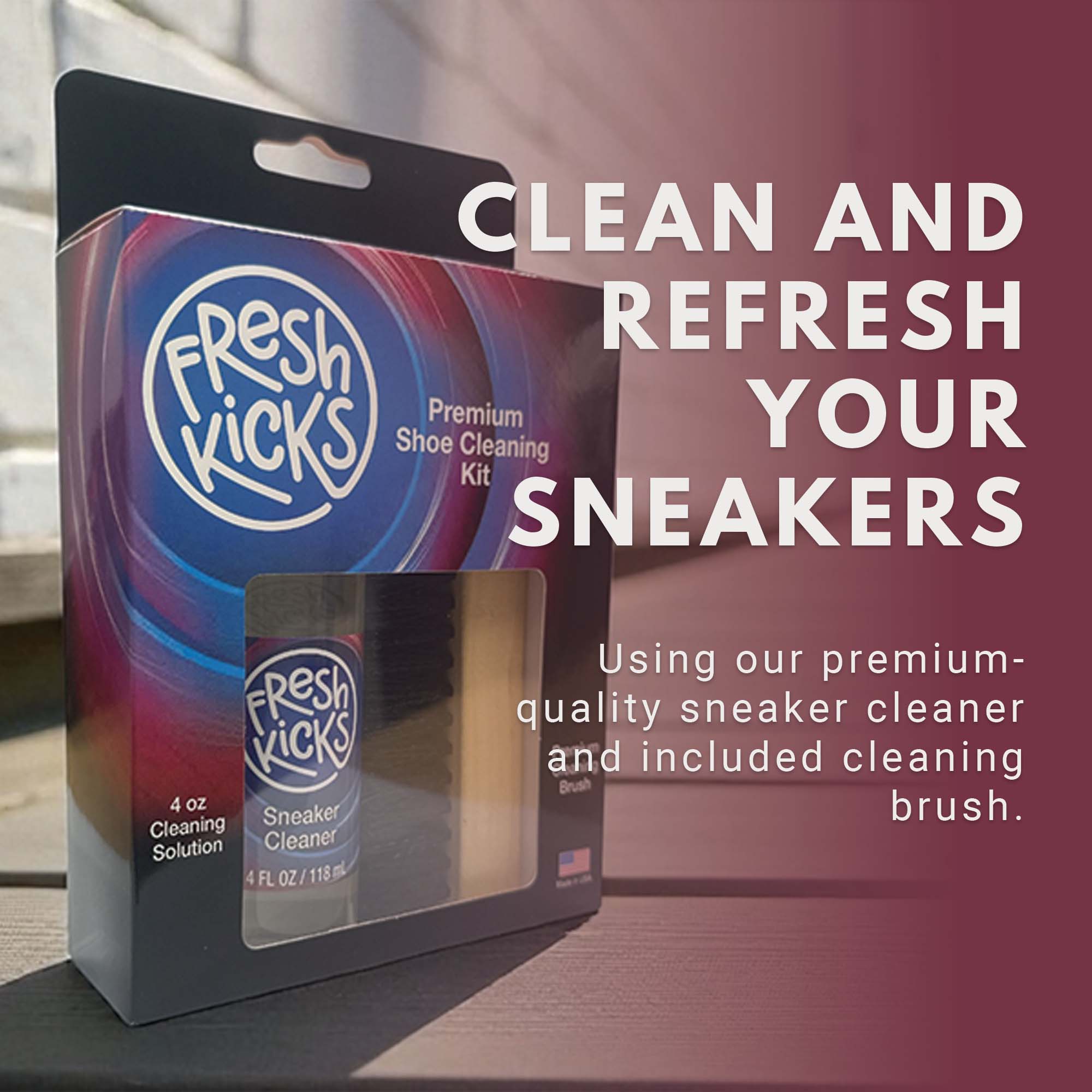 fresh kicks sneaker cleaning kit for shoes