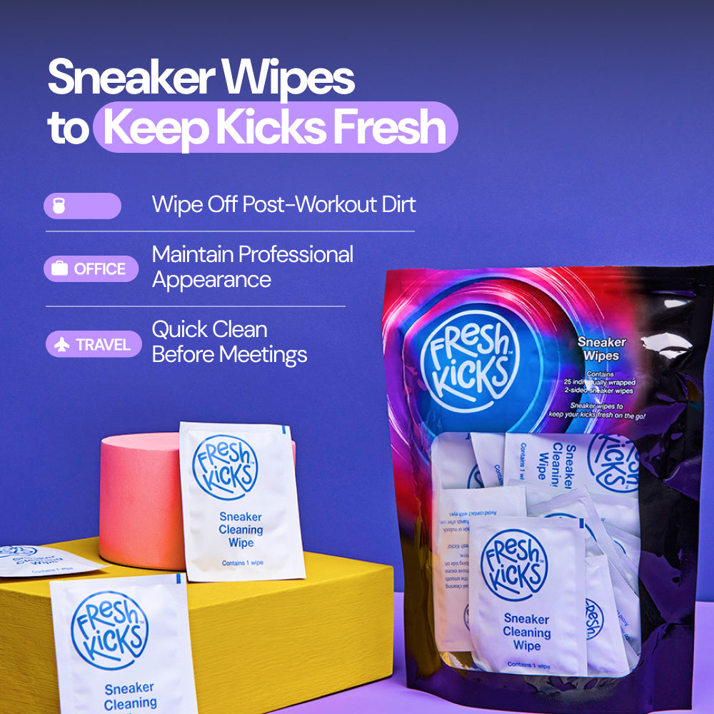 fresh kicks sneaker cleaning wipes 25 pack